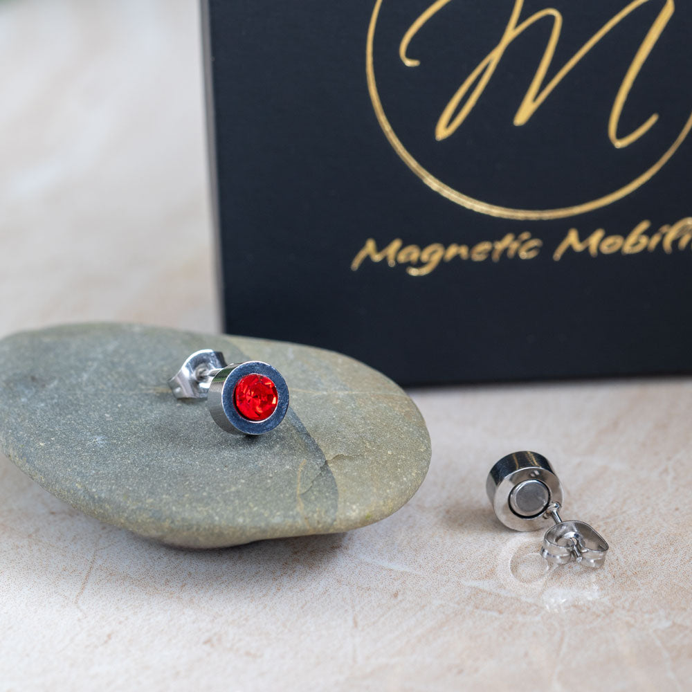 Magnetic Mobility Birthstone Magnetic Stud Earrings