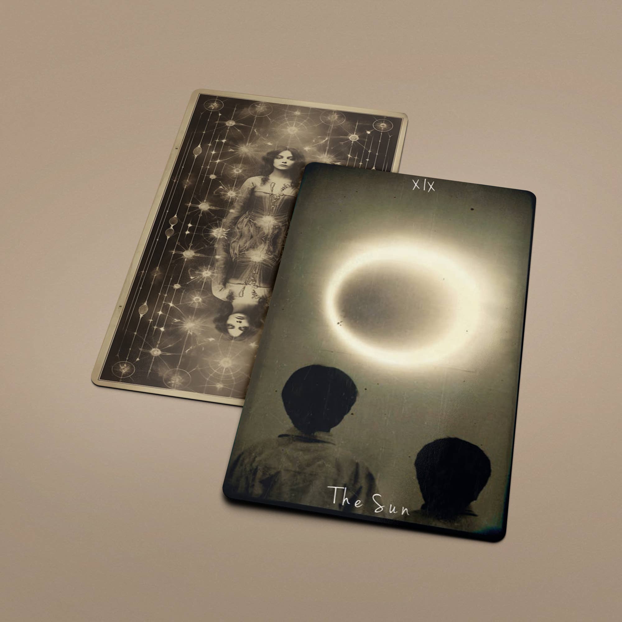 Dark Synevyr Tarot of Unknown Shadows Deck 80 Cards eclipse-style card close-up
