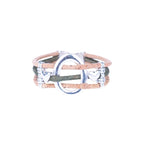 Meninas Bonitas Cork Multi-Colour Floral Handmade Bracelet 19x2.5cm – front view – green cork variant featuring silver-tone heart charms on a triple-wire braided cord.